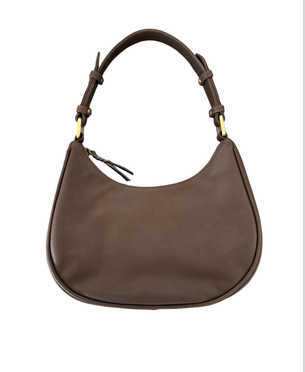 Hobo and Hatch Genuine Leather Clara Mini Shoulder Bag - Cocoa