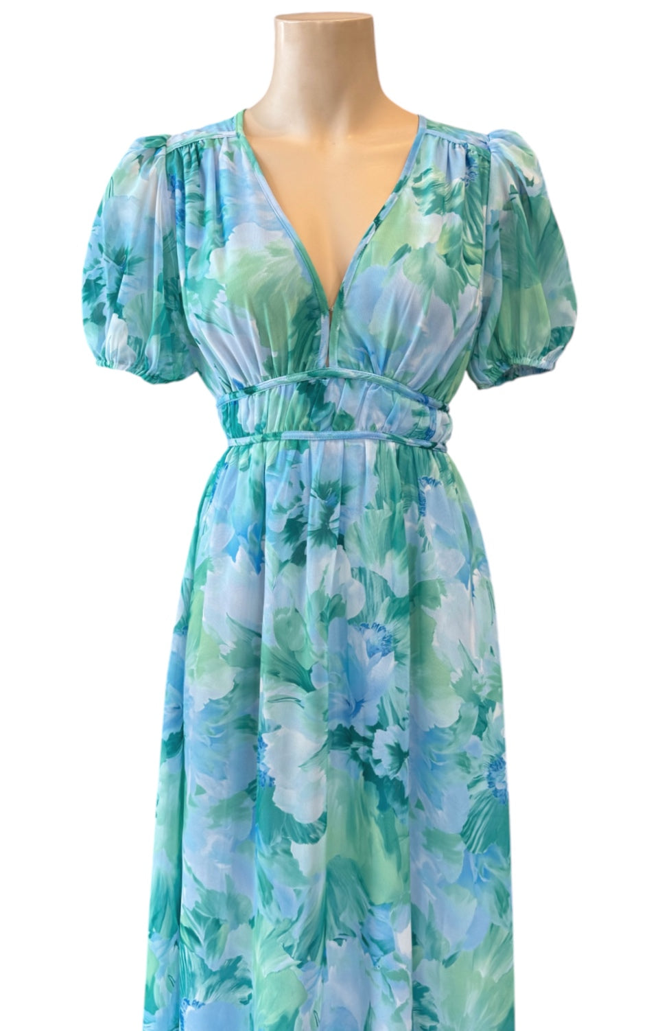 Cleo Maxi Dress - Blue multi Floral