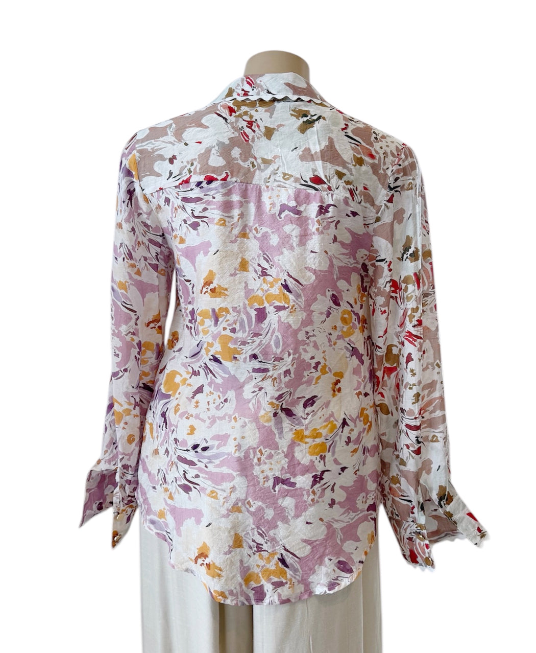 Balloon Sleeve Blouse - Floral multi