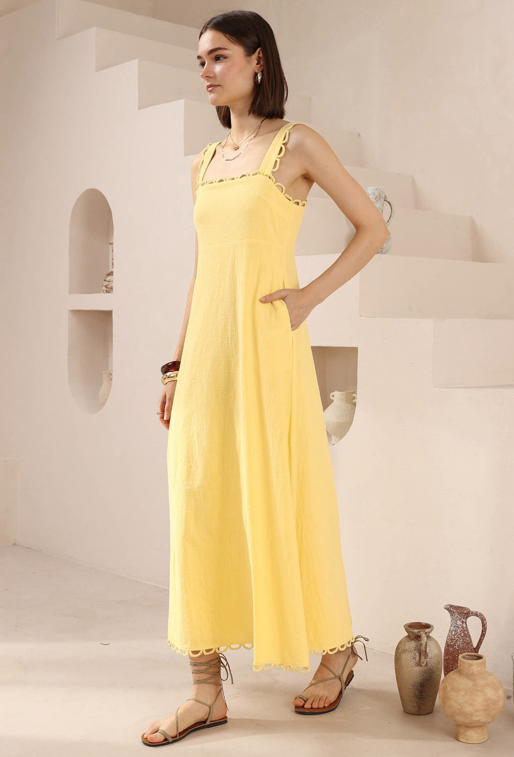 Sunshine Maxi Dress - Butter Yellow