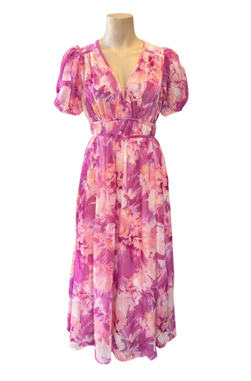 Cleo Maxi Dress - Pink multi Floral
