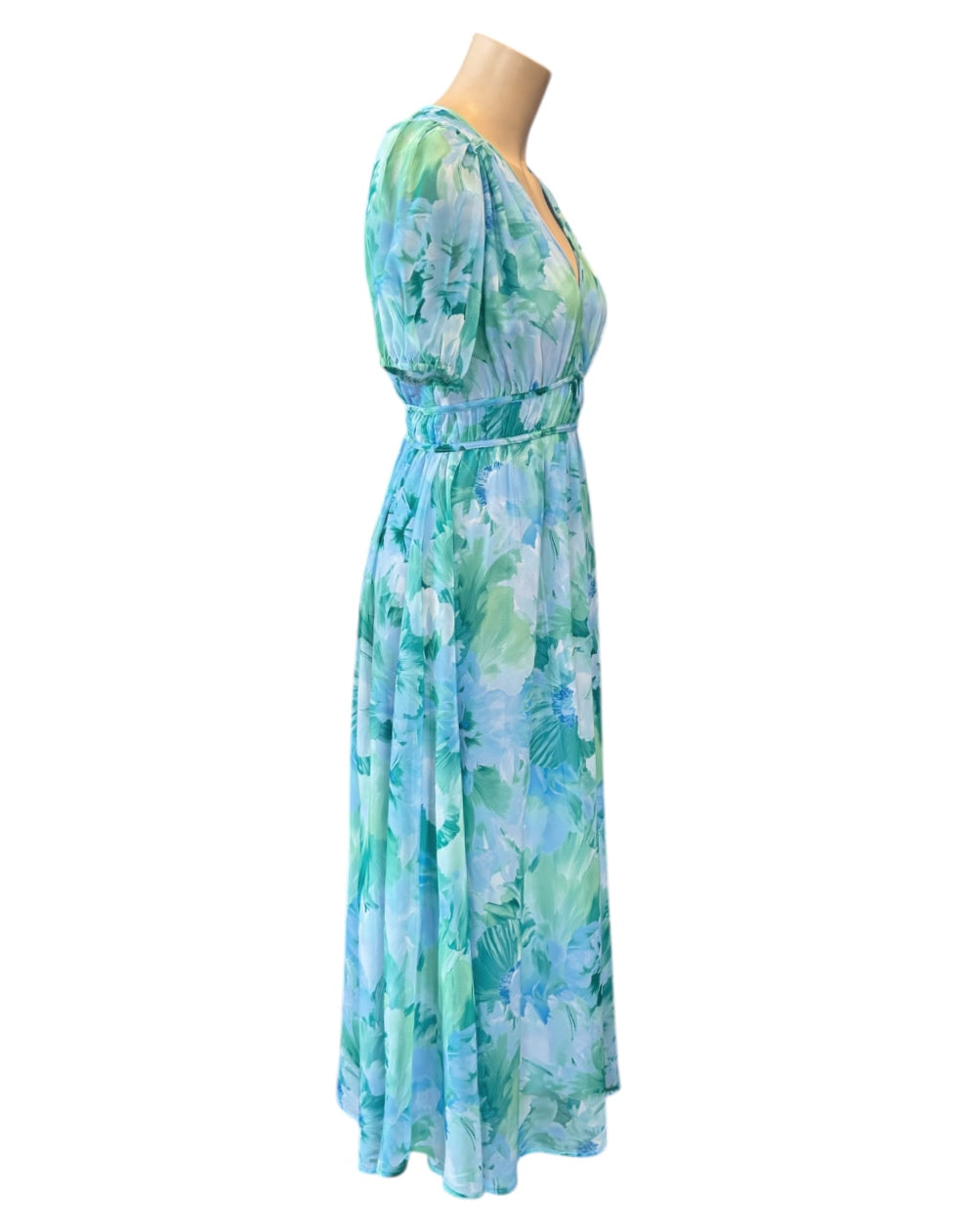 Cleo Maxi Dress - Blue multi Floral
