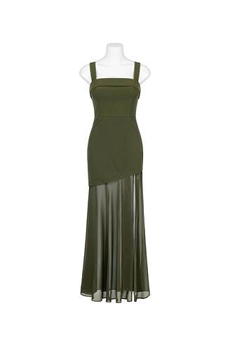 Splice Evening Dress - Khaki