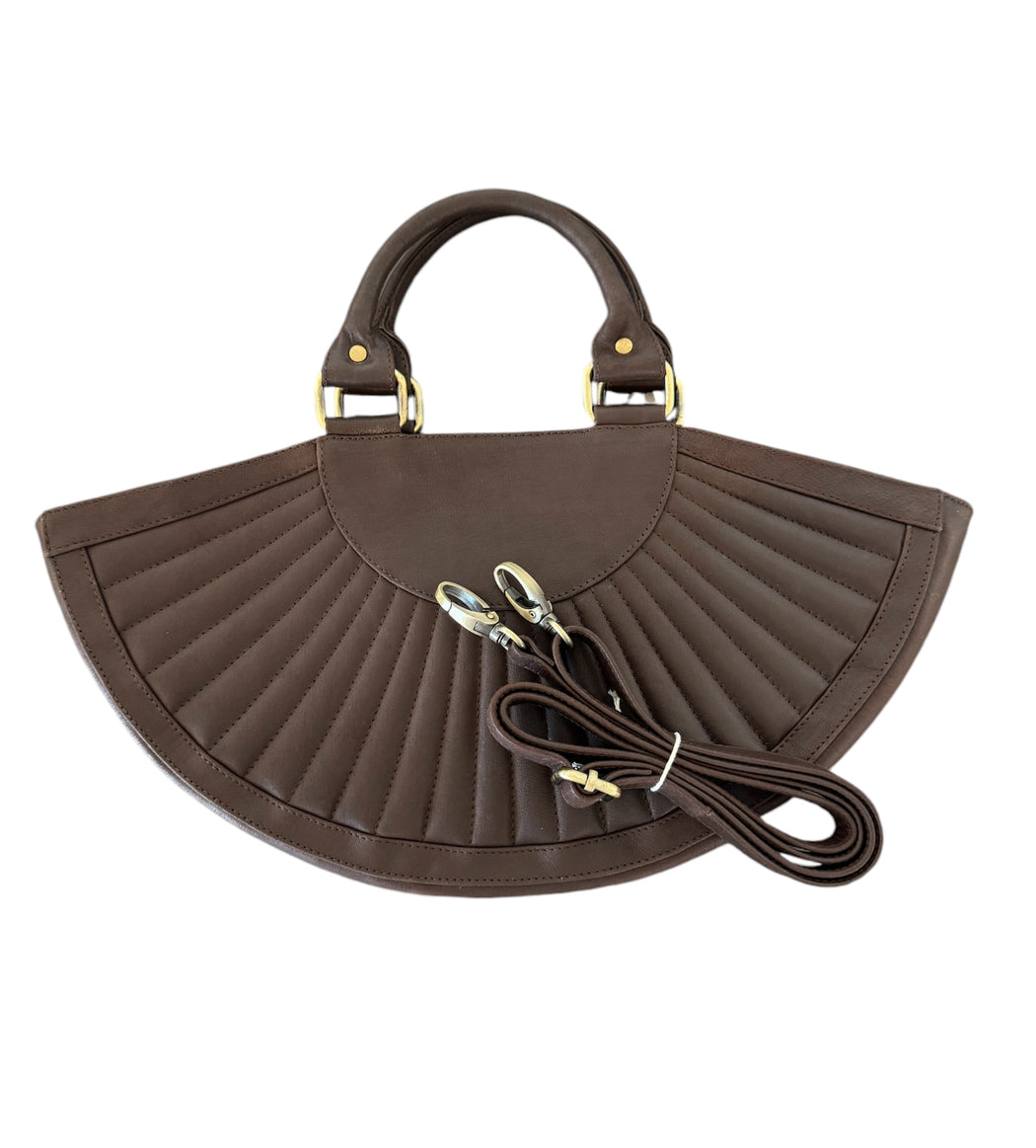 Hobo and Hatch Genuine Leather Soleil Grande Tote - Cocoa