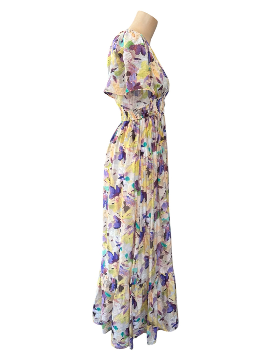 Chloe Maxi Dress - Purple Floral