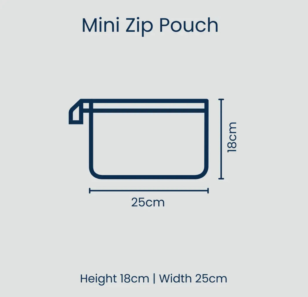 Project Ten Small Zip Pouch - Stripe