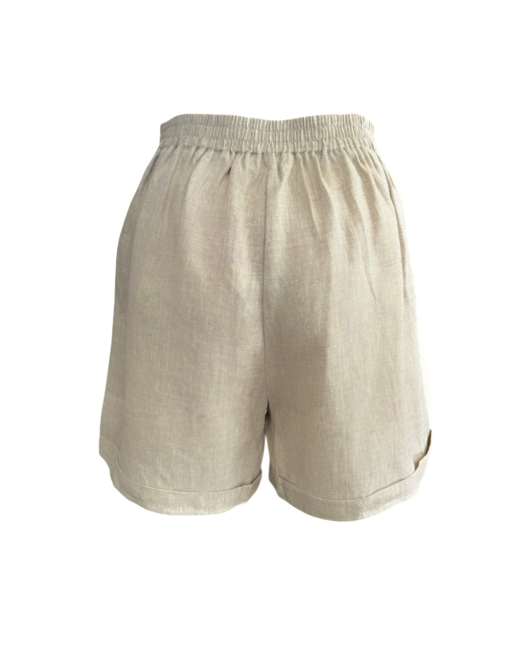 Bell 100% Linen Shorts - Natural