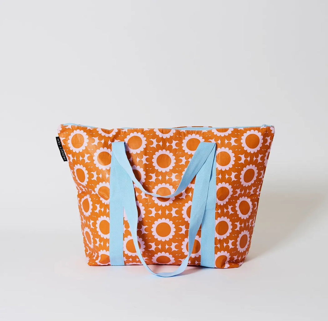 Project Ten Zip Tote Bag - Geo Floral
