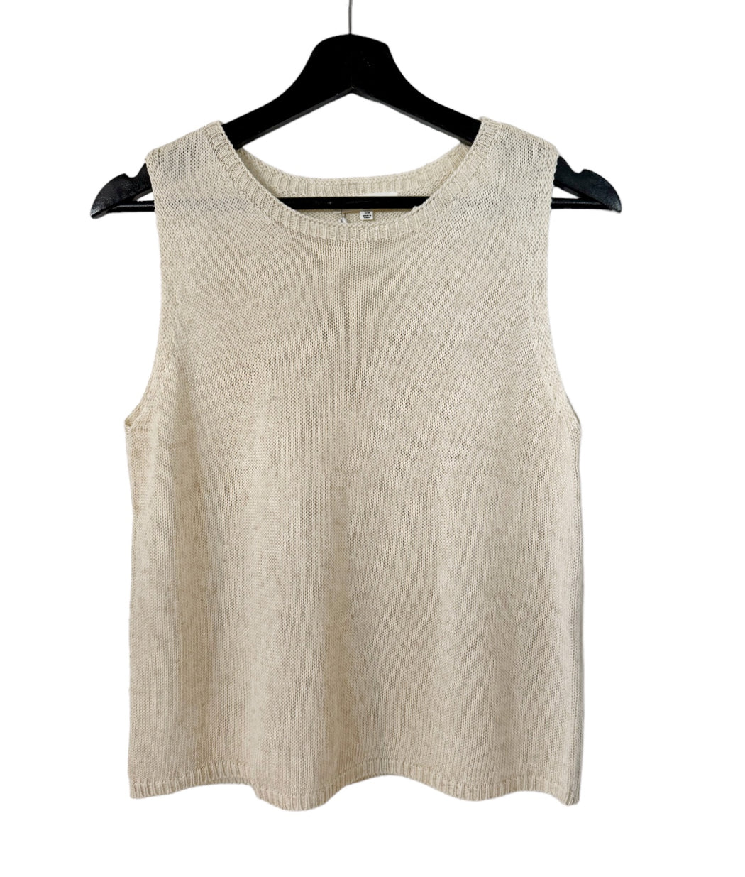 Little Lies Knit Spring Tank Top - Cream