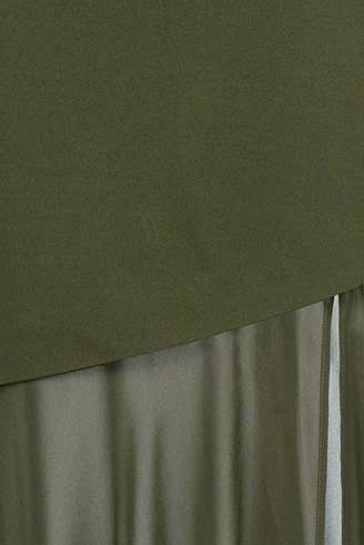Splice Evening Dress - Khaki