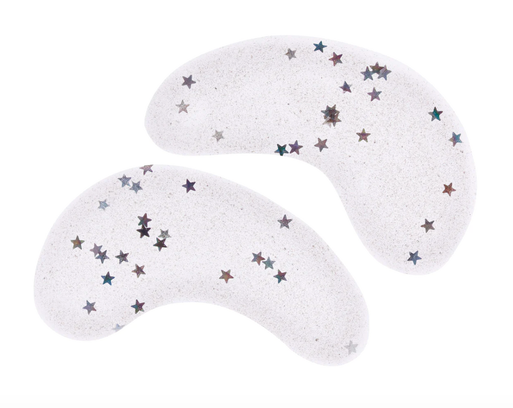 Vegan Collagen Eye Mask - Silver Glitter