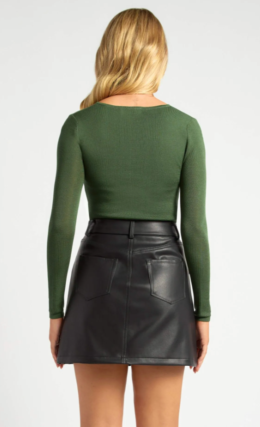 Knit Long sleeve Top - Green