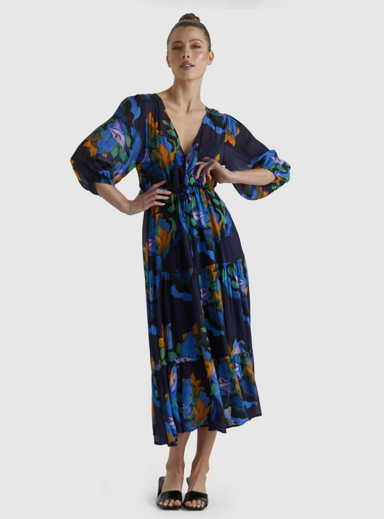 Fate and Becker Twilight Midi Dress - Floral