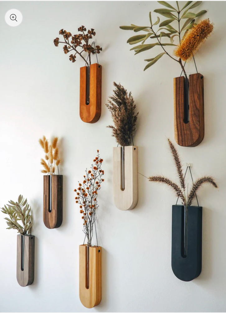 Timber wall hanger - Drop, Natural