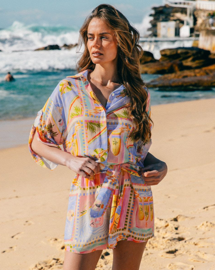 Melrose Playsuit - Multi print