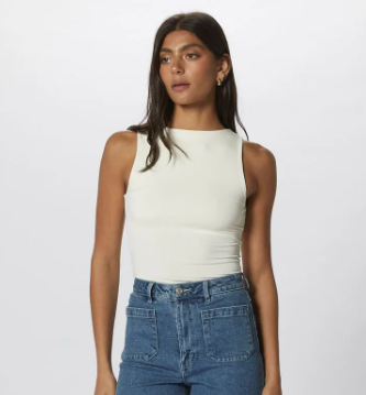 Reversible Staple Tank Top - White
