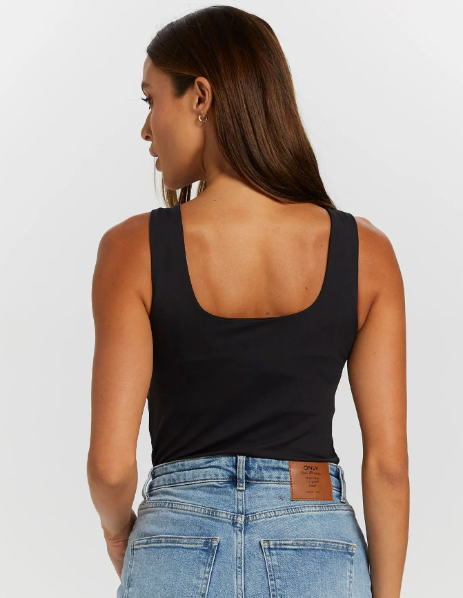 Reversible Staple Tank Top - Black