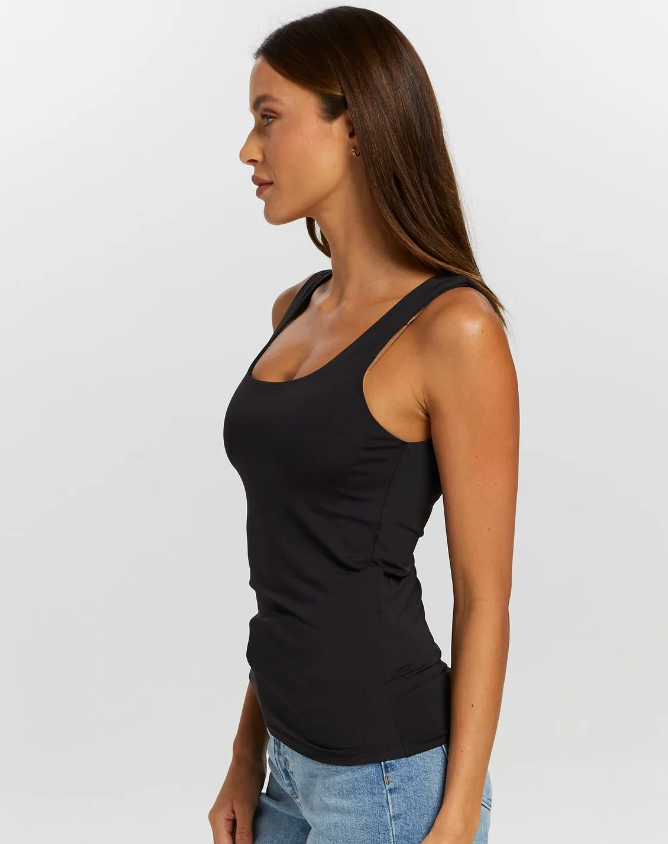 Reversible Staple Tank Top - Black