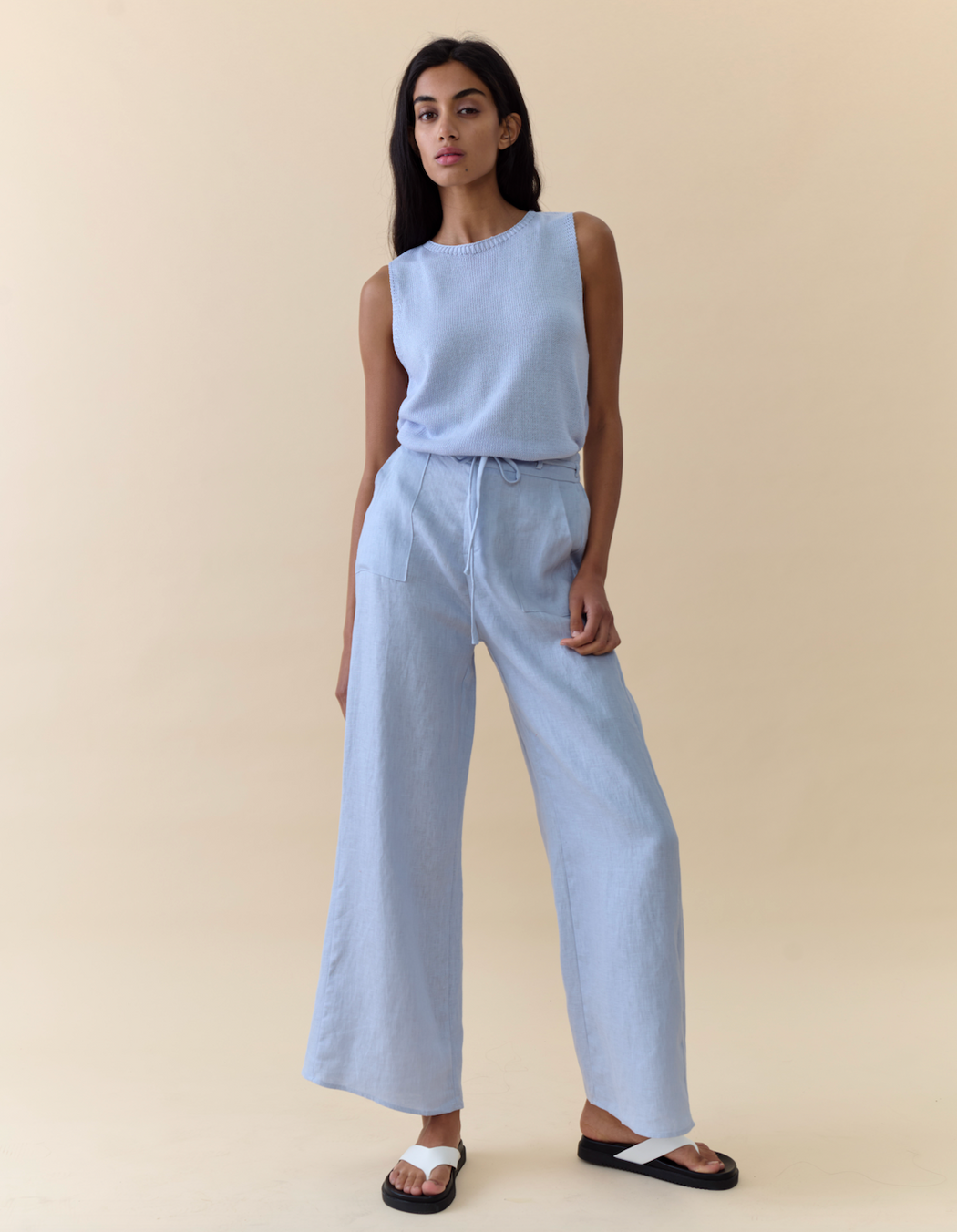 Little Lies Remy Pants - Powder Blue