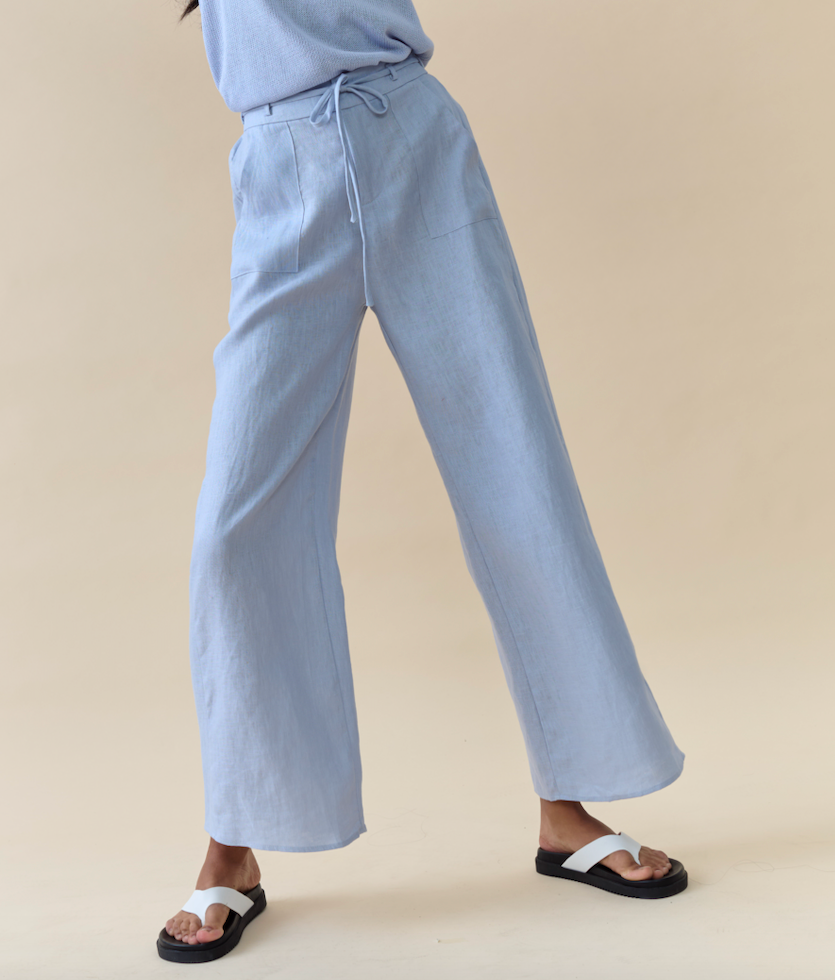 Little Lies Remy Pants - Powder Blue
