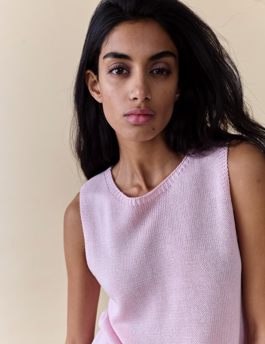 Little Lies Knit Spring Tank Top - Pink