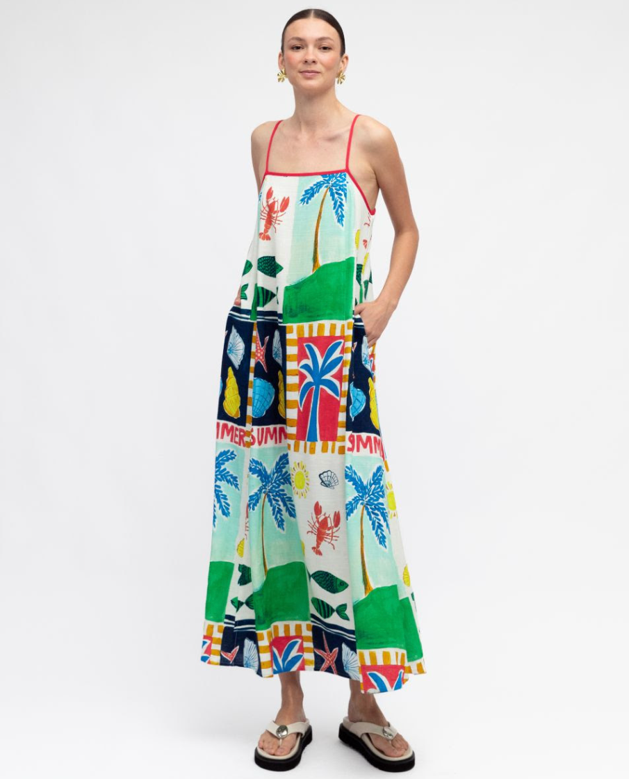 Soleil Summer Maxi Dress - Multi