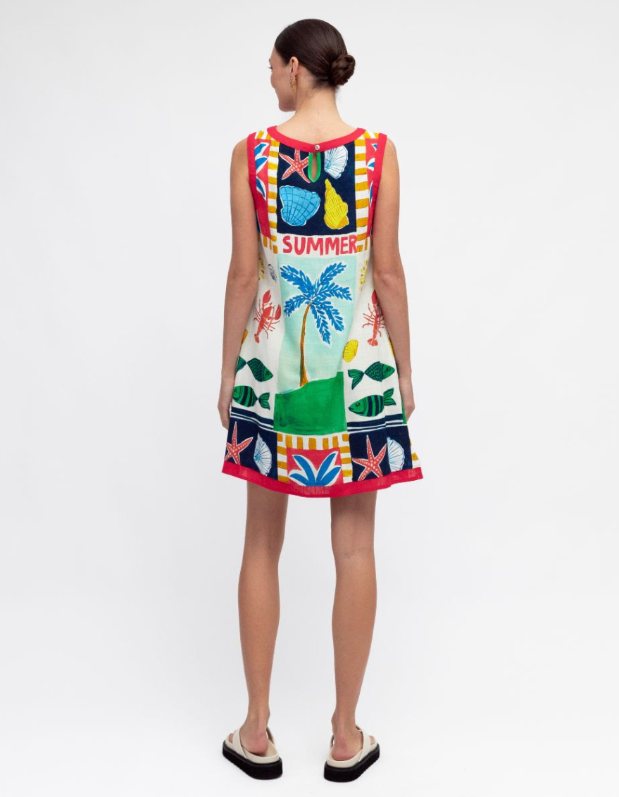 Soleil Summer Mini Dress - Multi