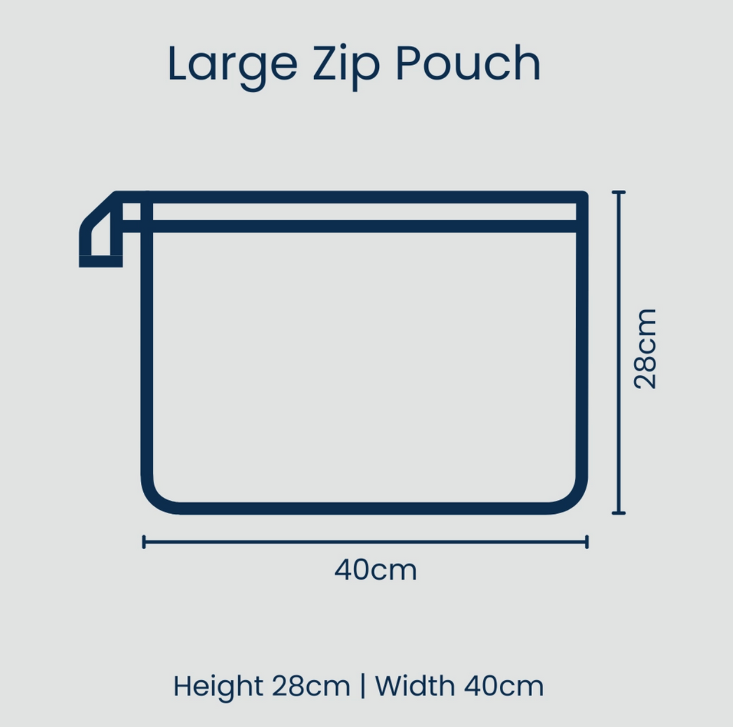 Project Ten Large Zip Pouch - Daisy