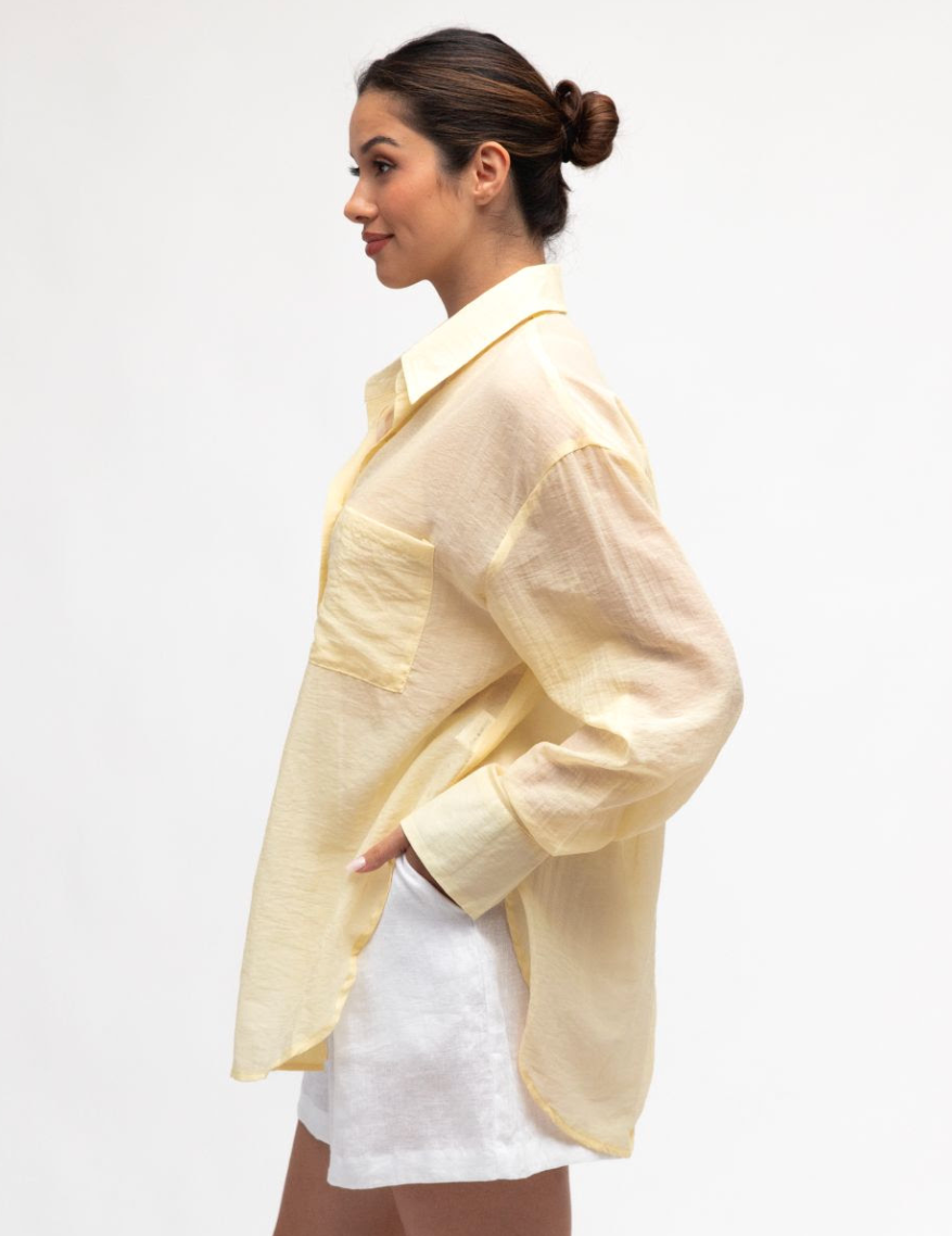 Holiday Shirt - Butter yellow