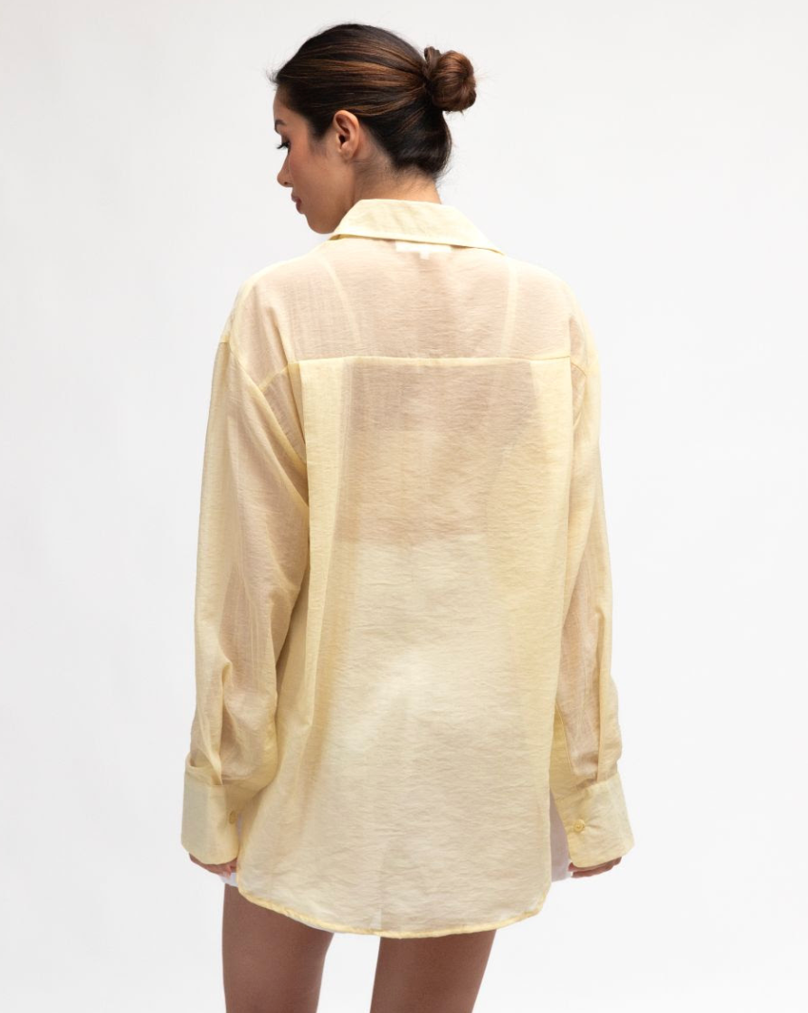Holiday Shirt - Butter yellow