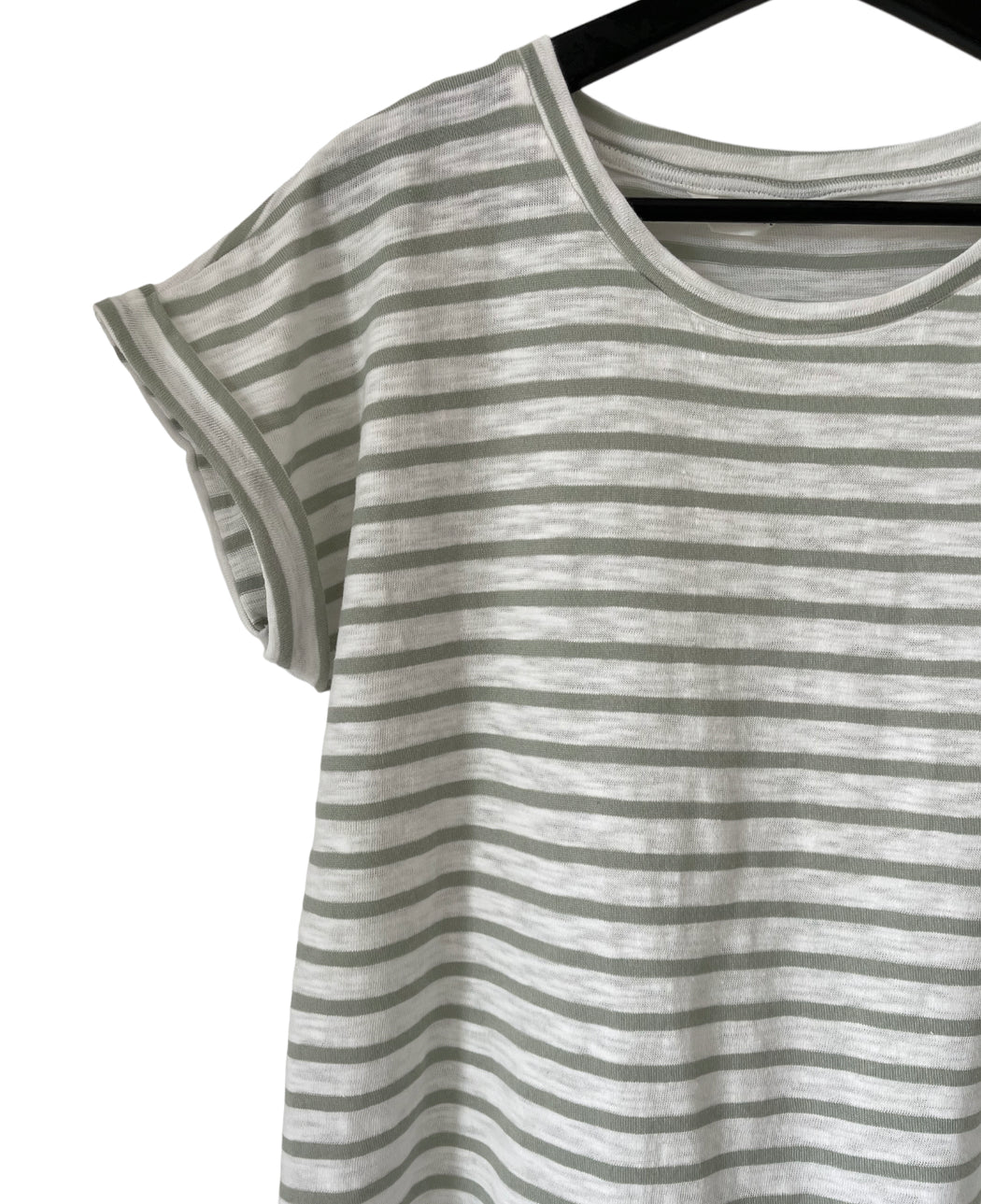 Fave restocked Little Lies Oscar Tee - Sage Stripe