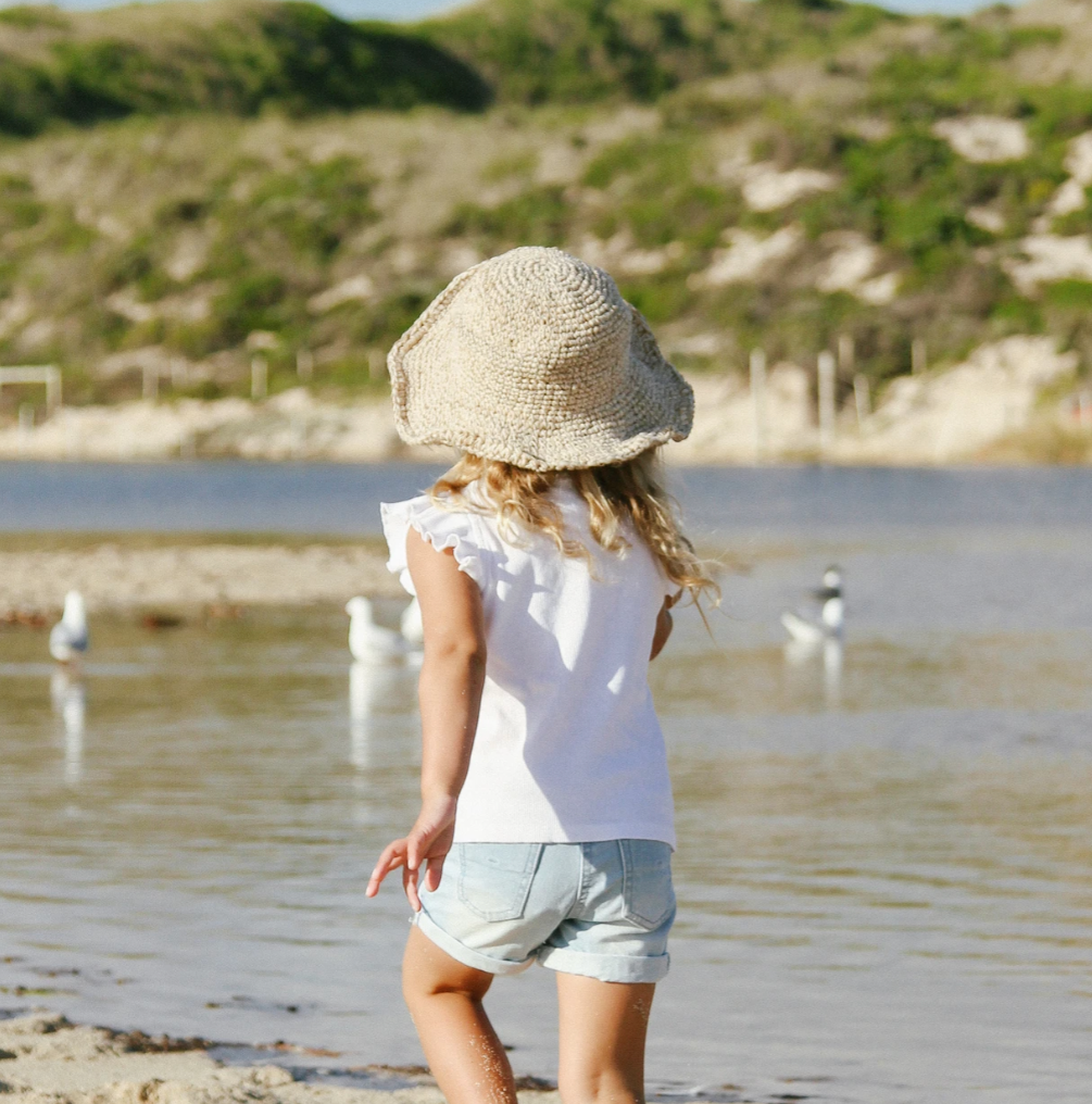 Hemp + Cotton Kids Bucket Hat - Natural