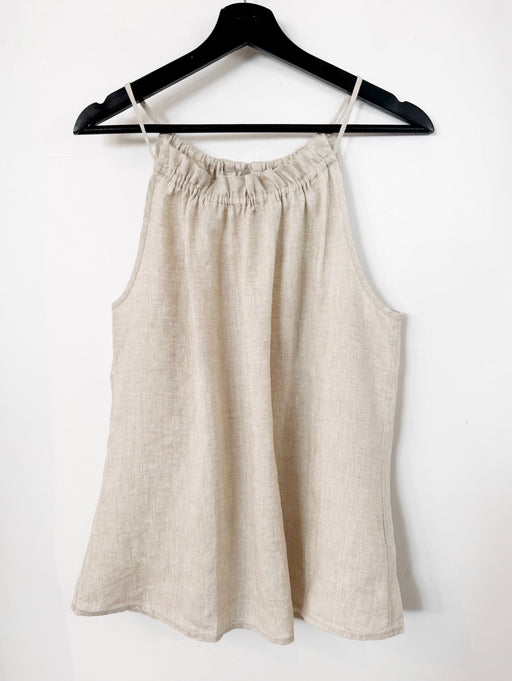 Auburn Linen Top - Natural
