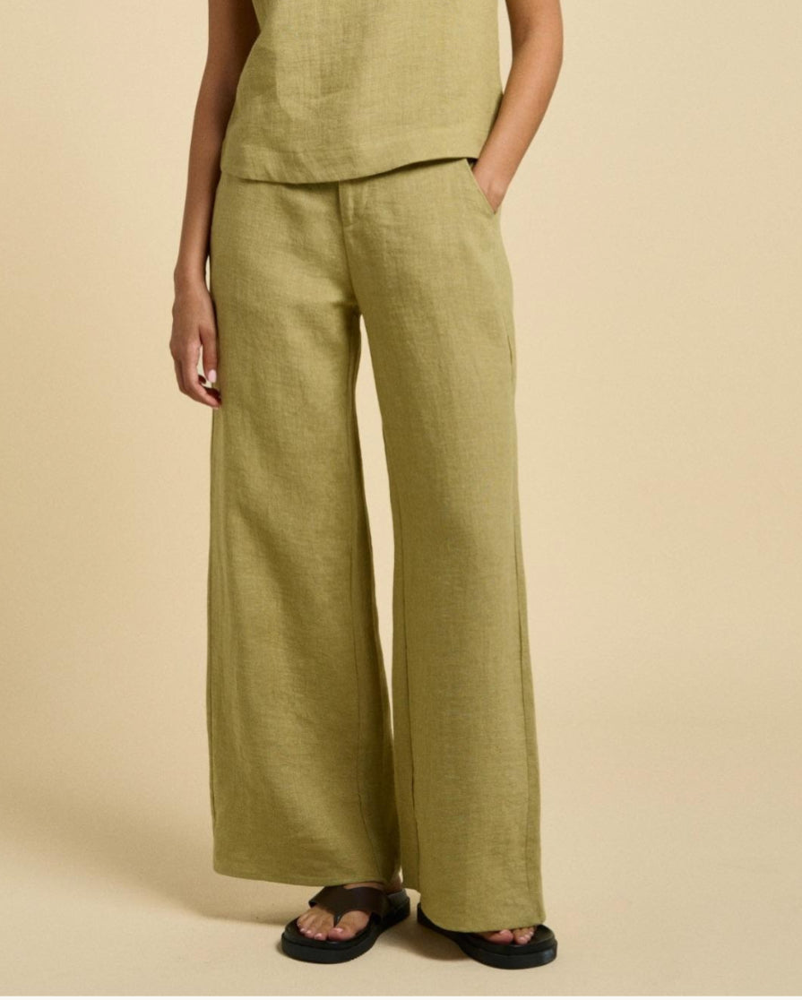 Little Lies Jude Pants - Pistachio