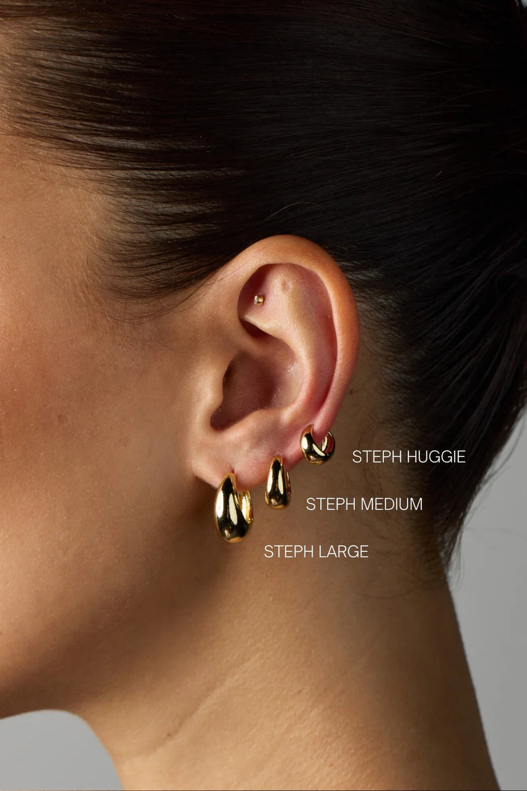 Zafino 18K Gold Plated Steph Large Hoop