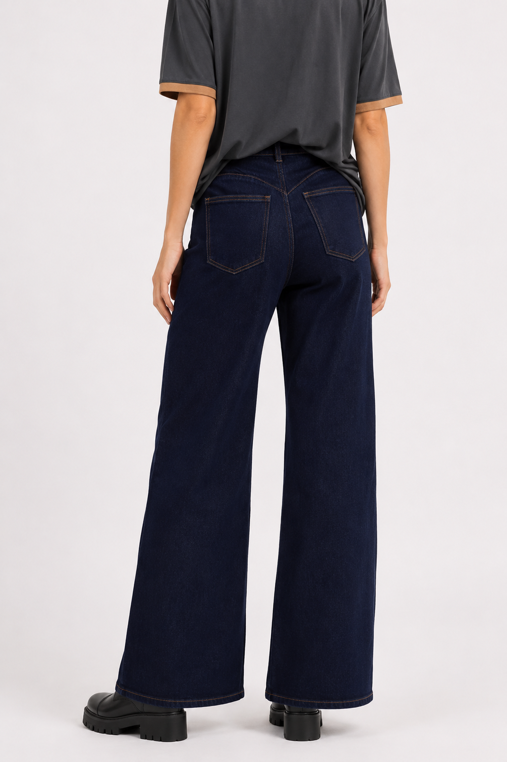 Wide leg Jeans - Dark Blue