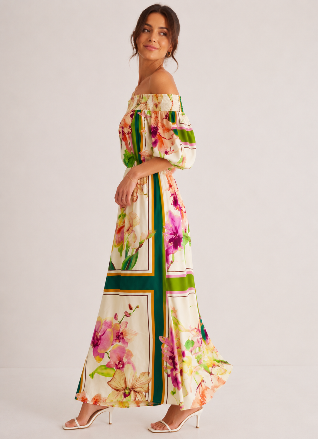 Off shoulder Maxi Dress - Italian Summer