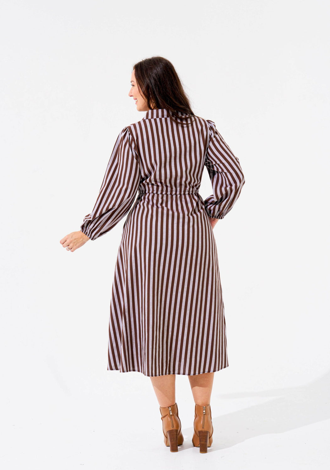 Boho Alys Midi Dress - Stripe