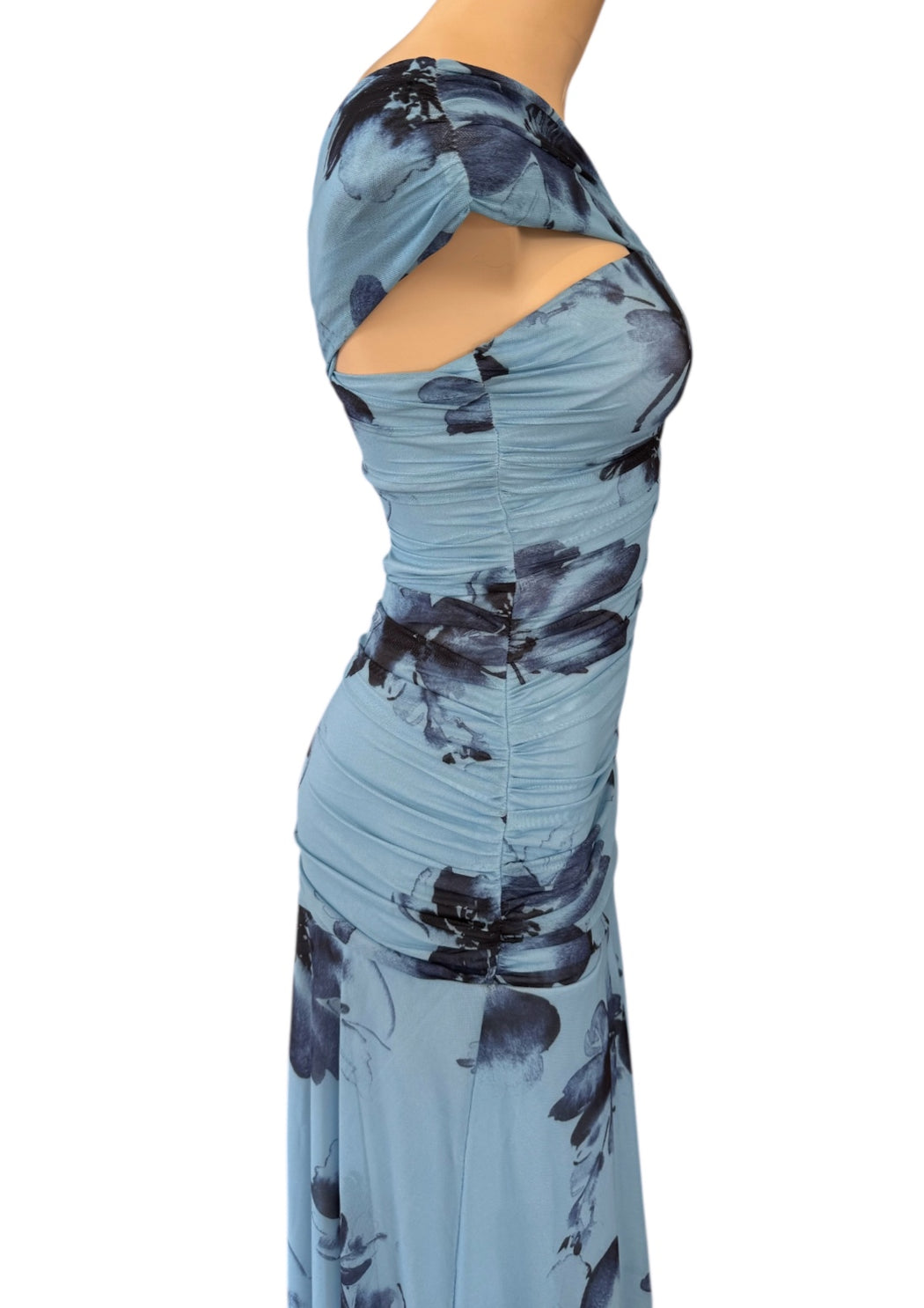 Willow Maxi Dress - Blue floral