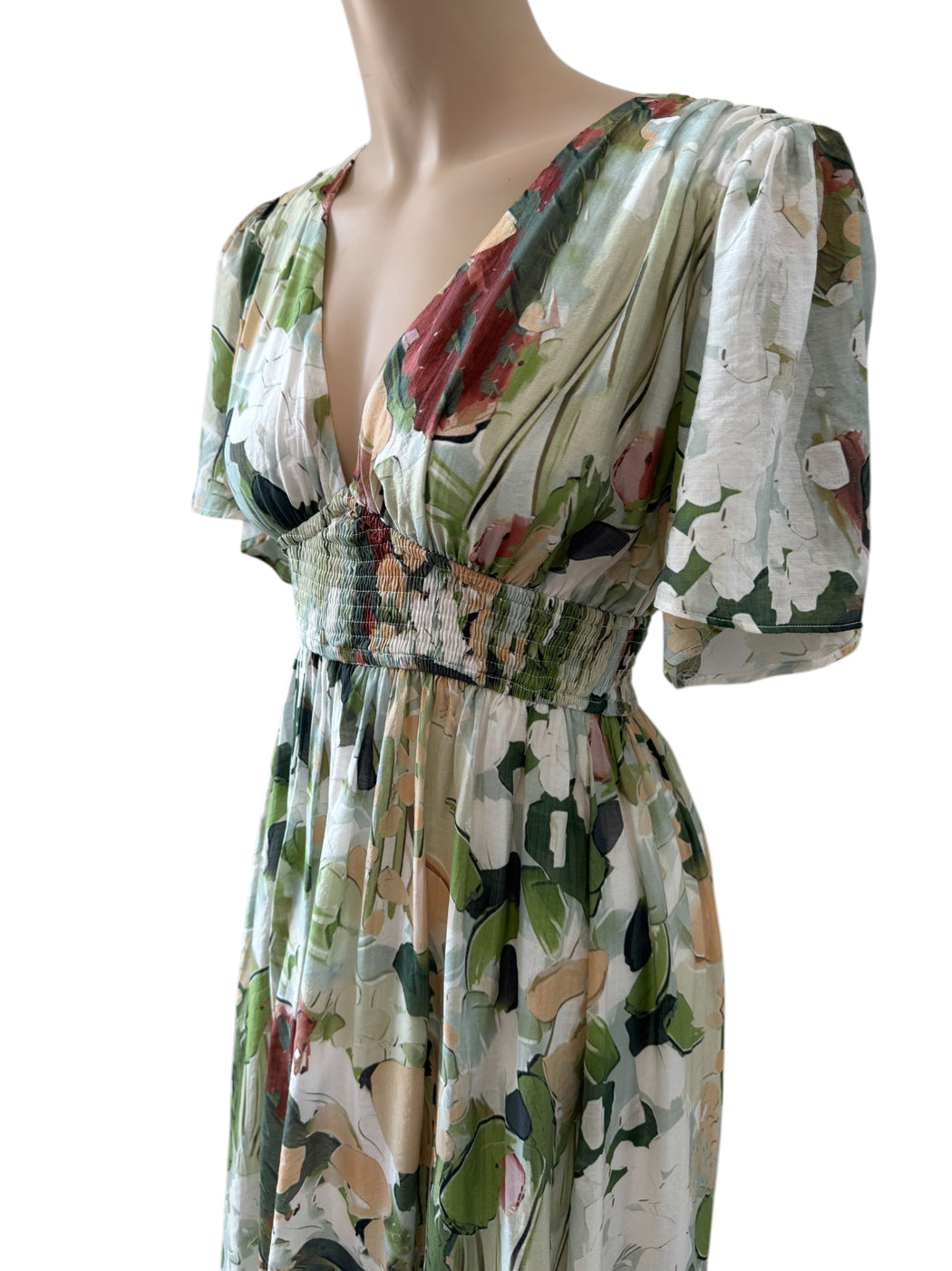 Eden Maxi Dress - Green Multi