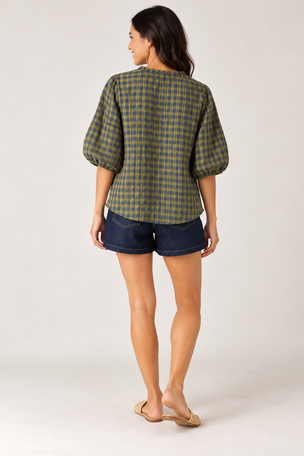 Gingham Blouse -