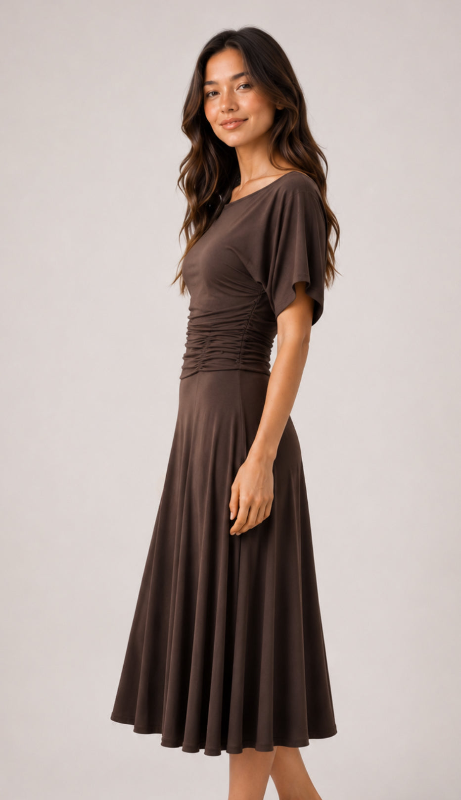 Midi Dress - Chocolate