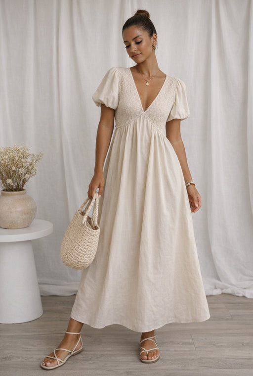 Daisy Maxi Dress - Vanilla