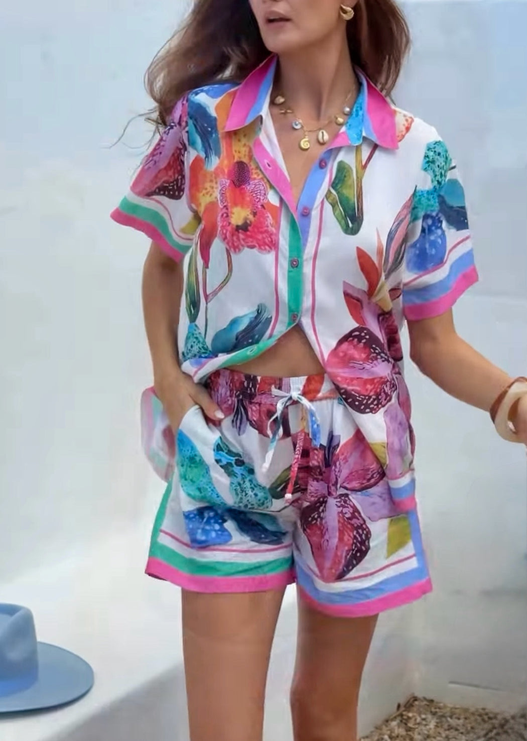 Rayon Orchid Set - Floral