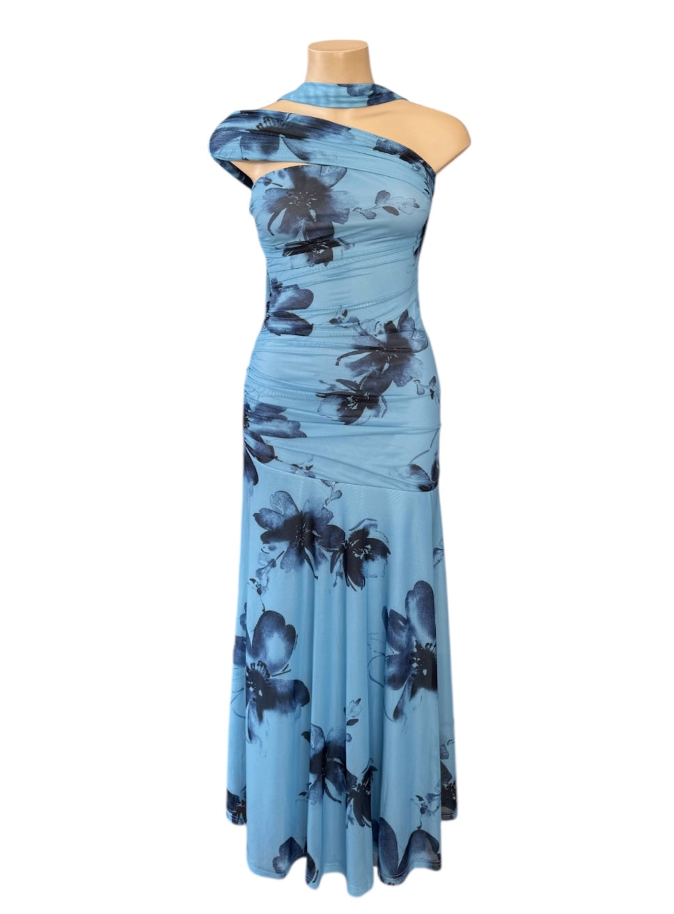 Willow Maxi Dress - Blue floral