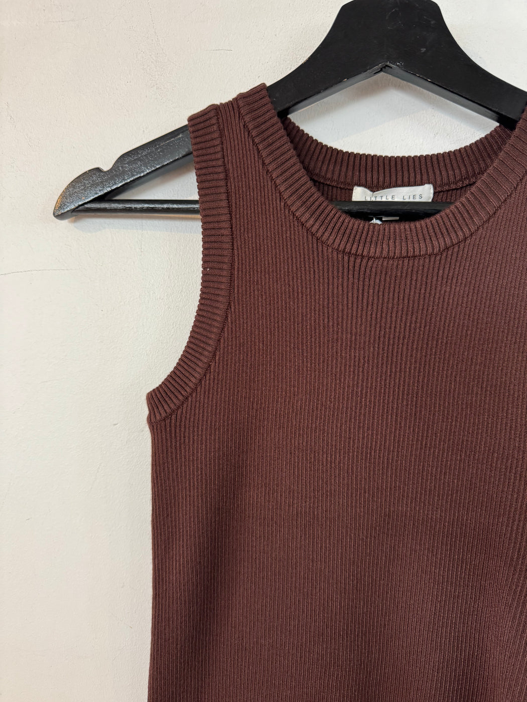 Little Lies Eva Tank Top - Chocolate