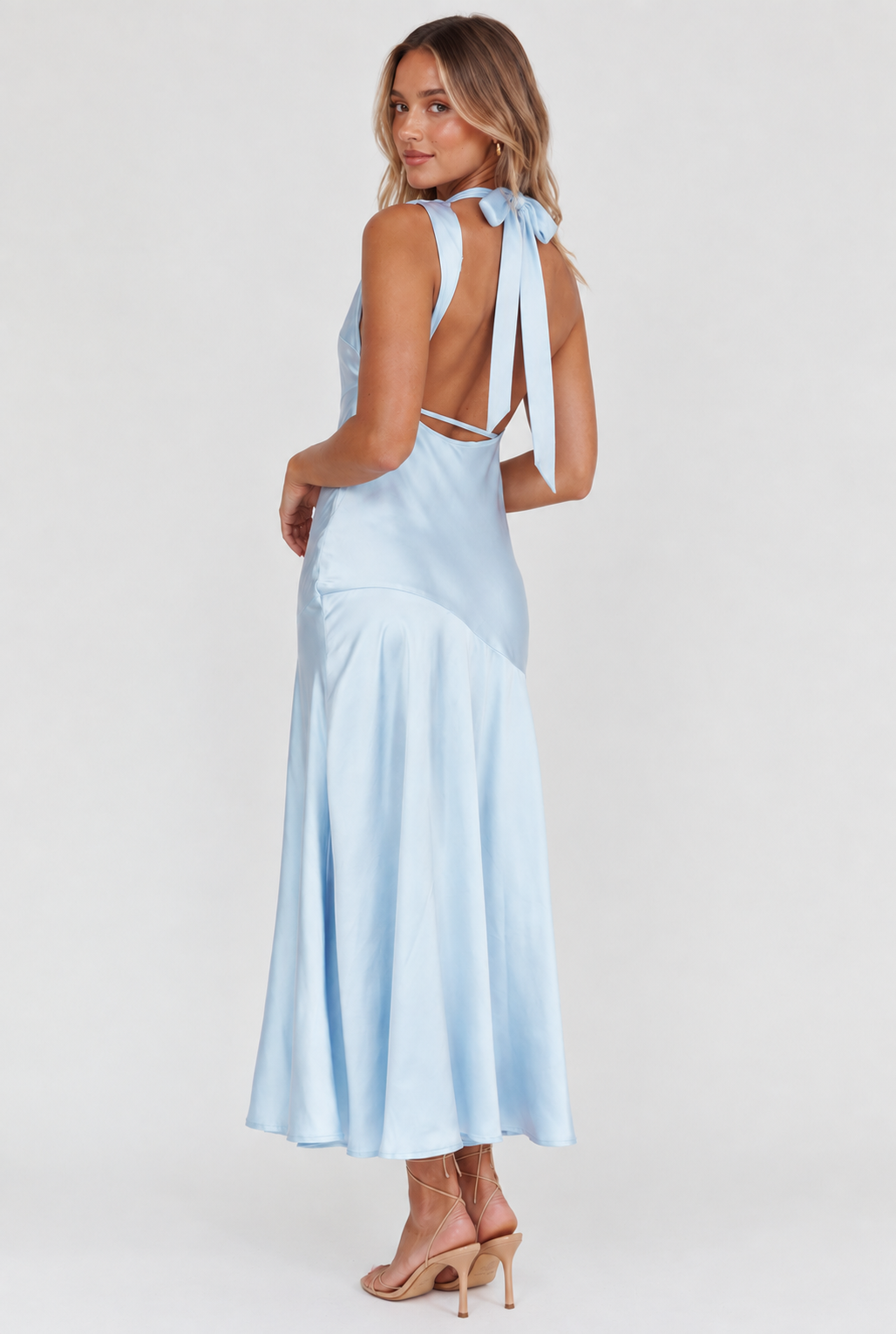 Carly Dress - Soft blue