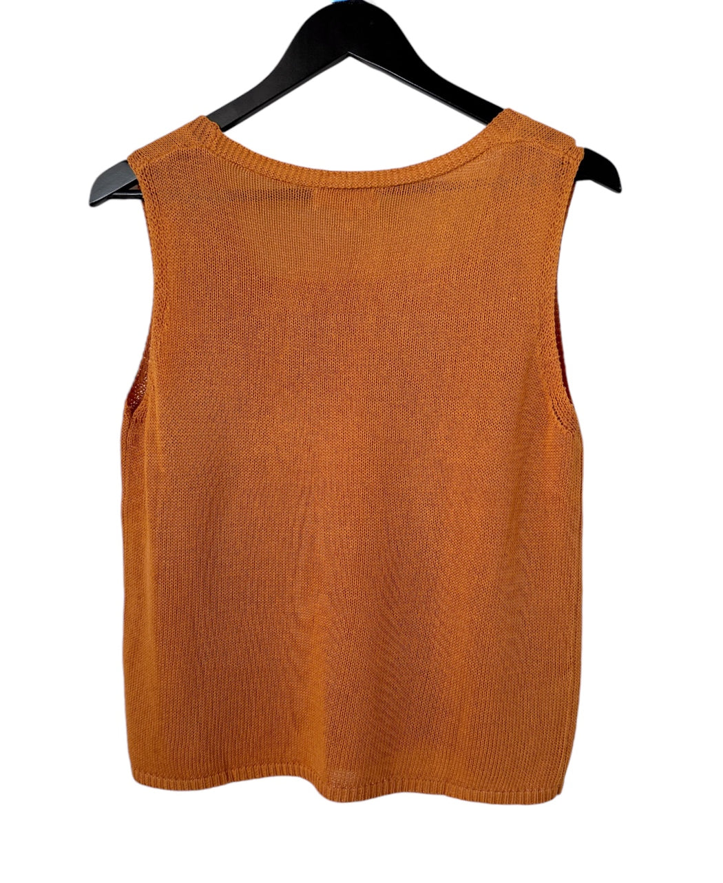 Little Lies Knit Spring Tank Top - NEW CUT - Tangerine