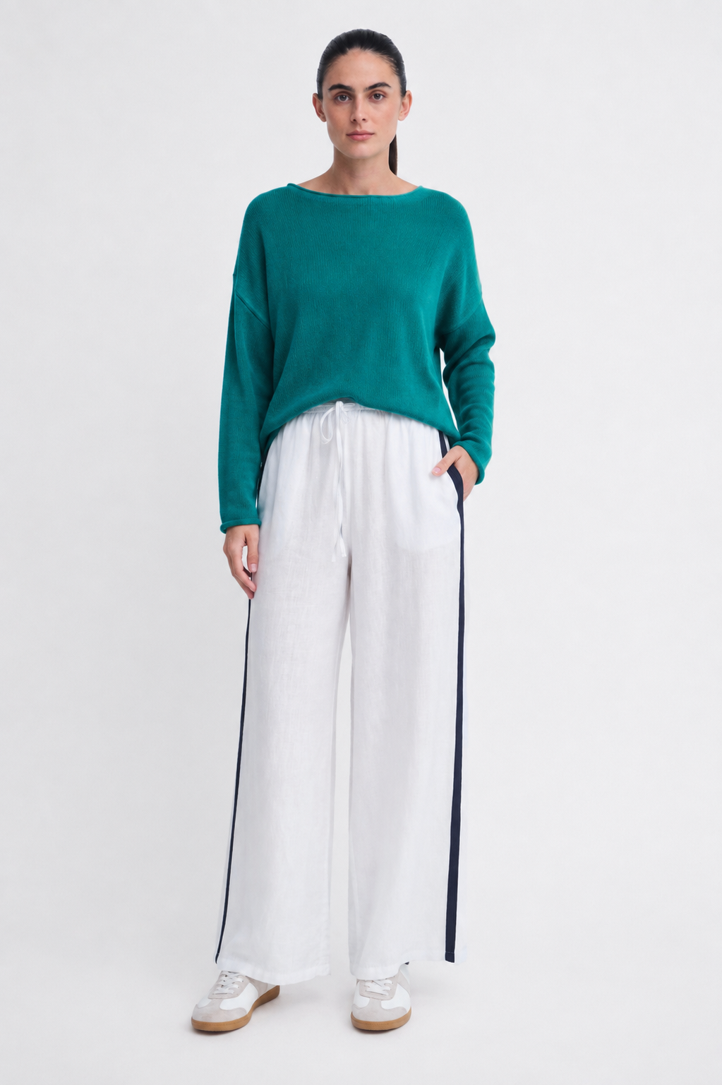 Little Lies Spring Knit Long Sleeve - Teal