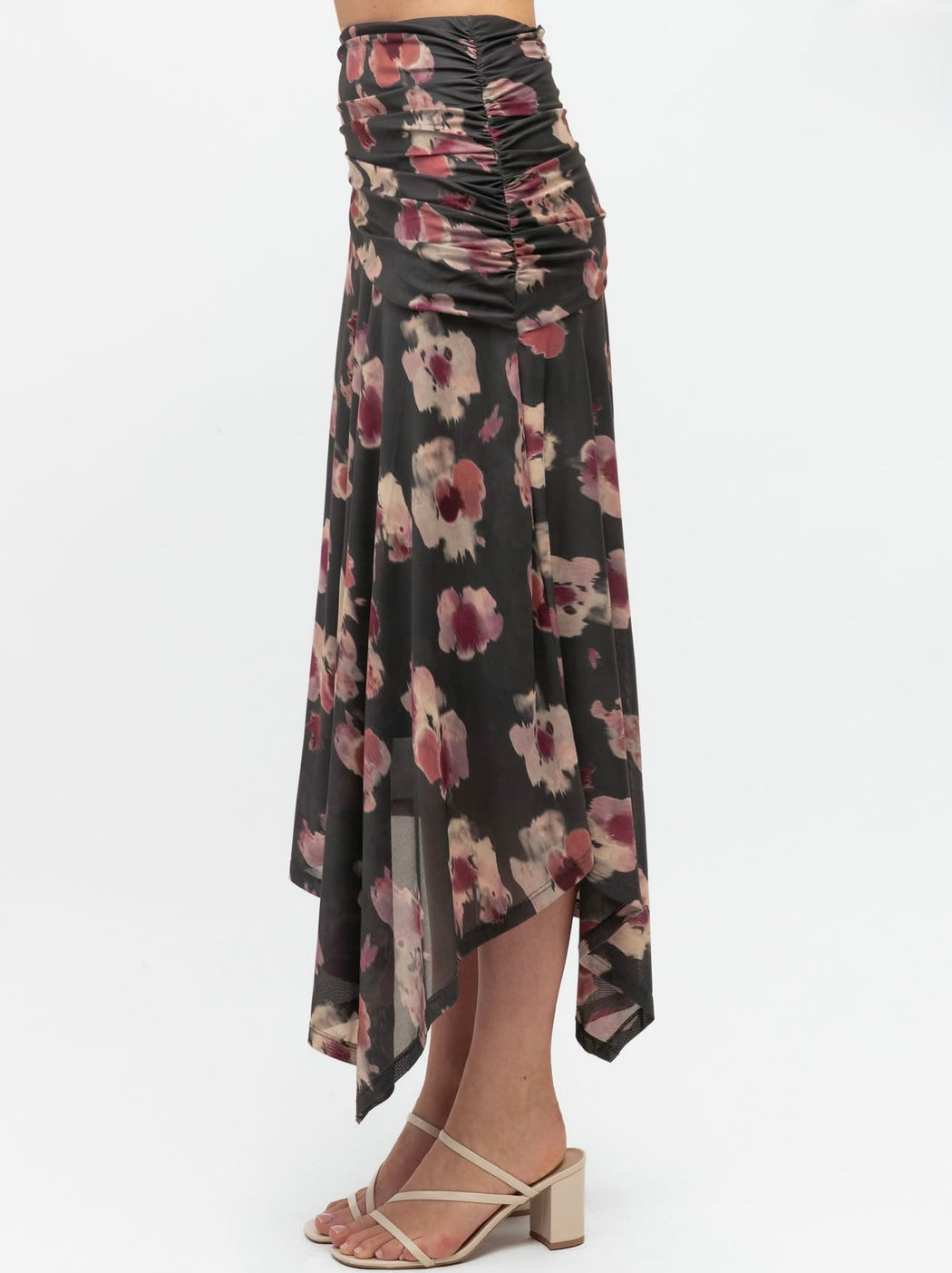 Orchid Midi Skirt - Floral
